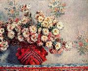 Claude Monet Stilleben mit Chrysanthemen oil painting on canvas